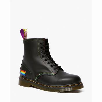 Dr Martens 1460 For Pride Smooth Kožené Lace Up - Cierne Cizmy Panske, DR0010